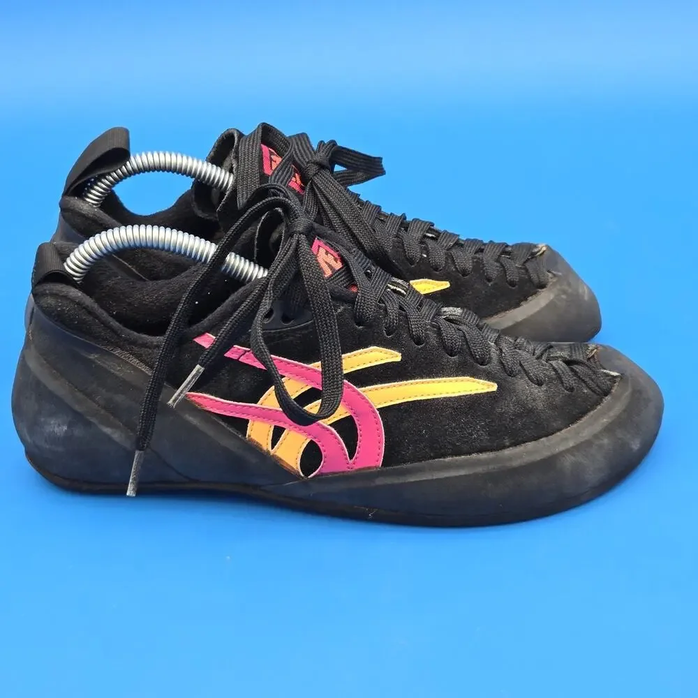Five Ten Stealth C4 Climbing Shoes Mens US 9.5 Black Pink Orange Run Small